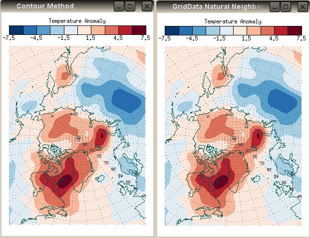 The IDL GridData natural neighbor method.