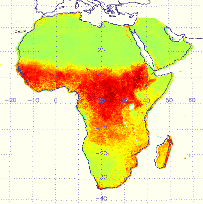 The slightly incorrect AVHRR image.