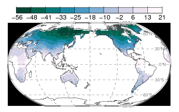 A black background behind Robinson map projection.