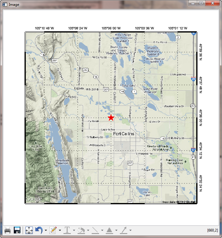 At least two sides of a map with box
axes are labeled using this rotate and position method.