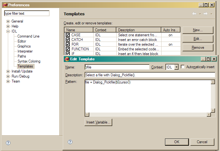 Creating your own template.